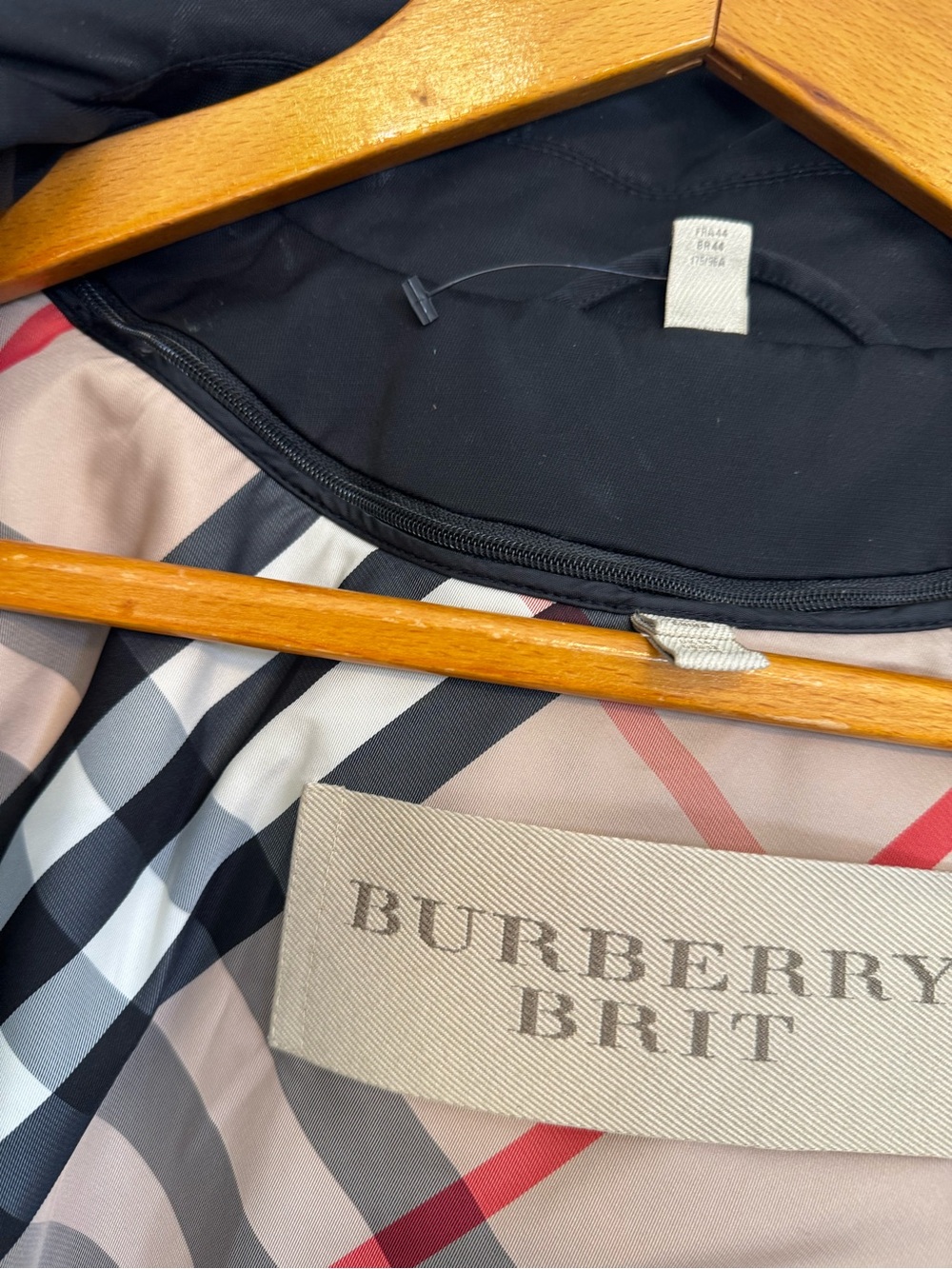 Authentic Burberry Brit Black Trench Coat with Signature Check Lining - Picture 9 of 15